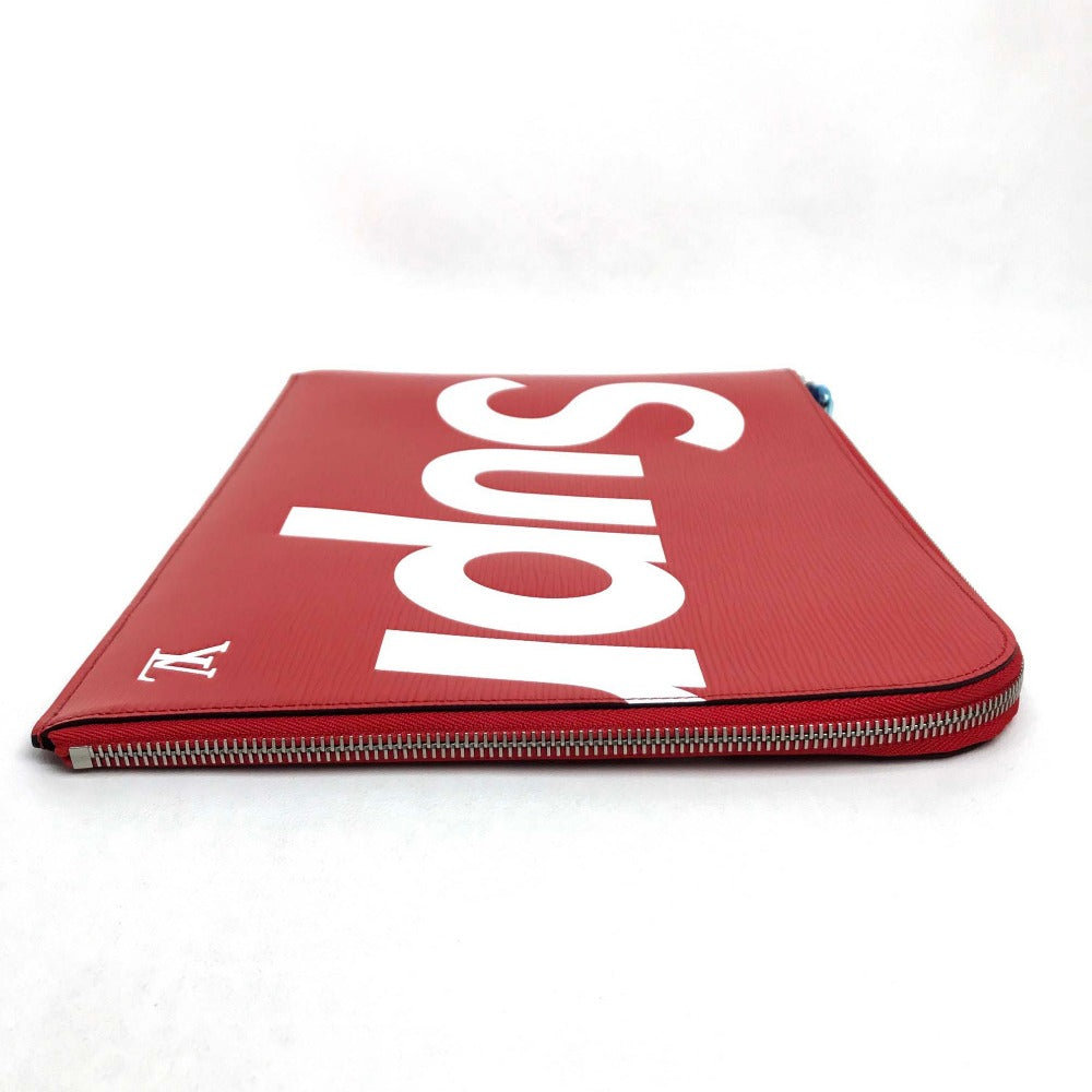 LOUIS VUITTON Clutch bag M67722 Epi Leather Red Louis Vuitton x Supreme Epi Pochette Joule GM unisex(Unisex)