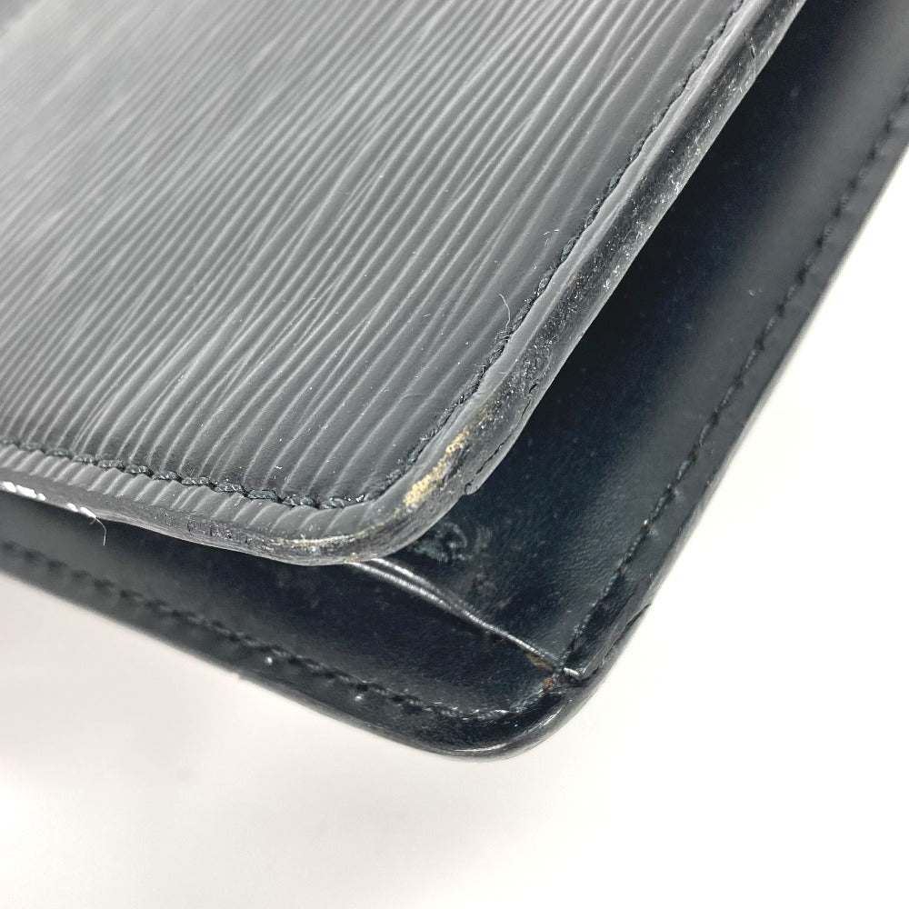 LOUIS VUITTON business bag Epi Leather black Epi Pochette homme mens