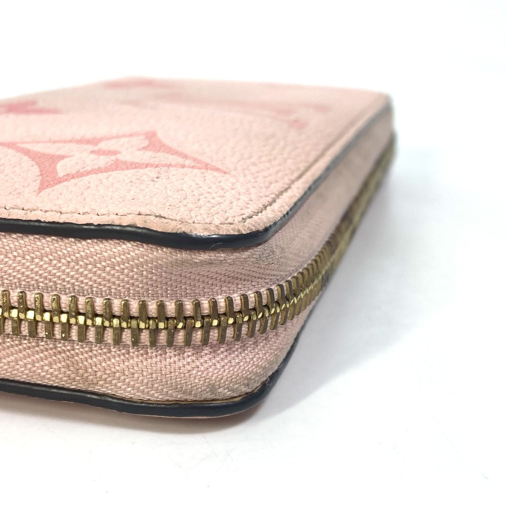 LOUIS VUITTON Long Wallet Purse M80403 Monogram Ann Platt Leather pink Monogram Empreinte by the Pool Zippy wallet Women
