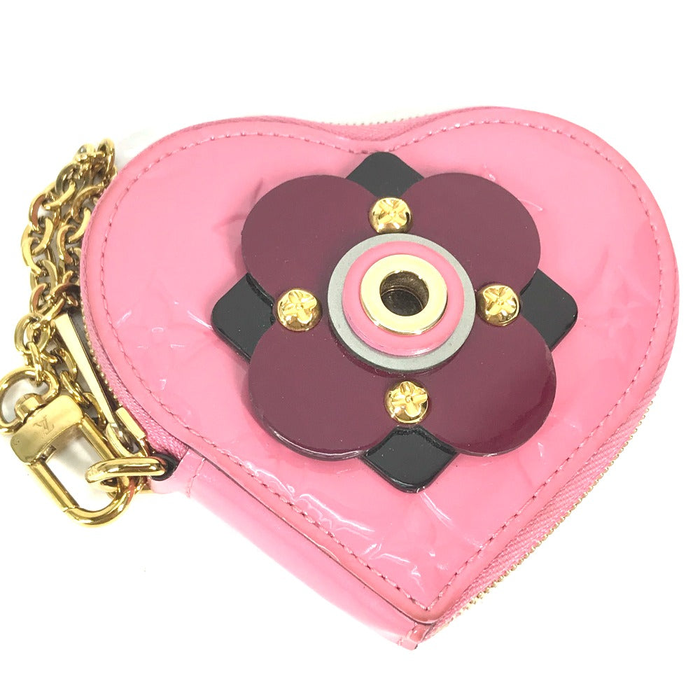 LOUIS VUITTON Coin case M90496 Monogram Vernis pink Monogram Vernis Porto Monecourt Heart