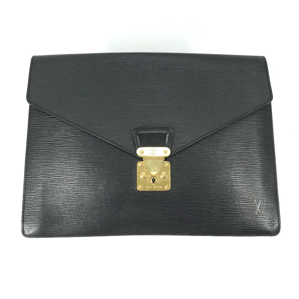 LOUIS VUITTON Clutch bag ?54452 Epi Leather black Epi Porto Document Case