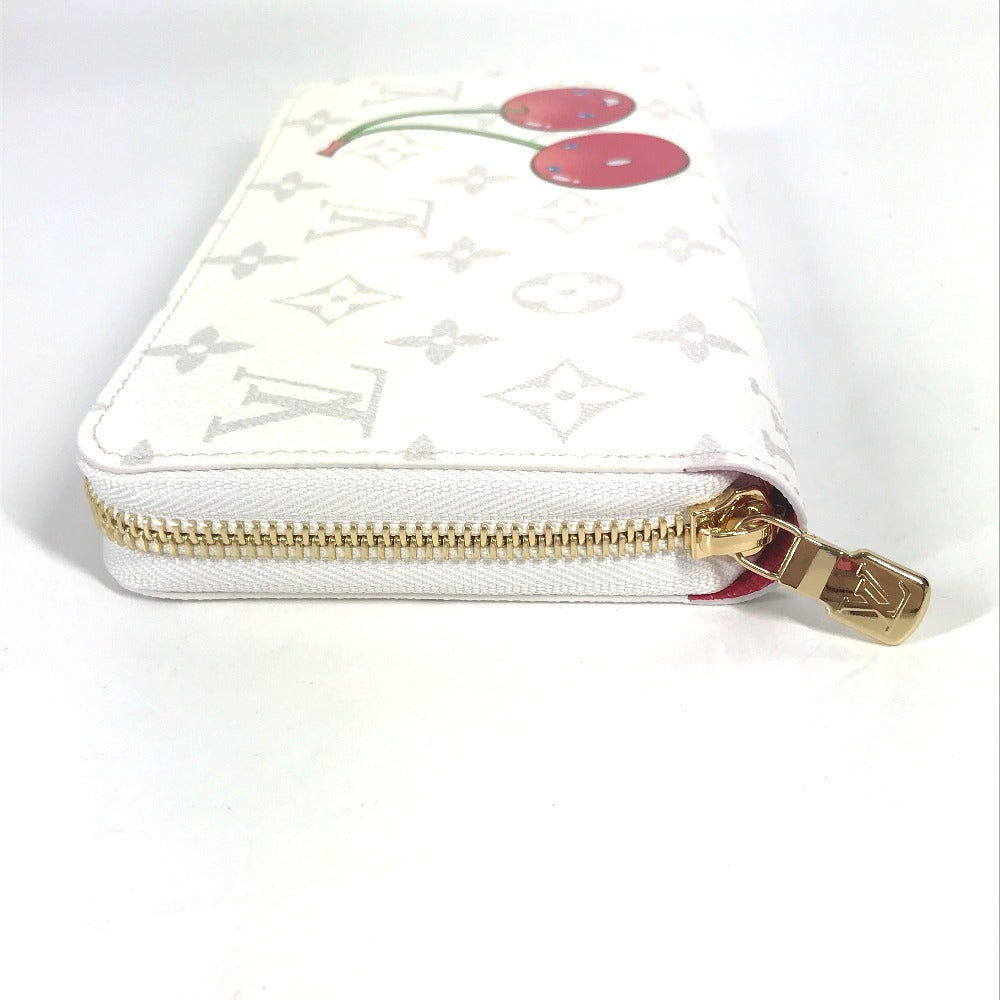 LOUIS VUITTON Long Wallet Purse M14240 Monogram canvas white Takashi Murakami collaboration monogram LV �~ TM Zippy Wallet unisex(Unisex)