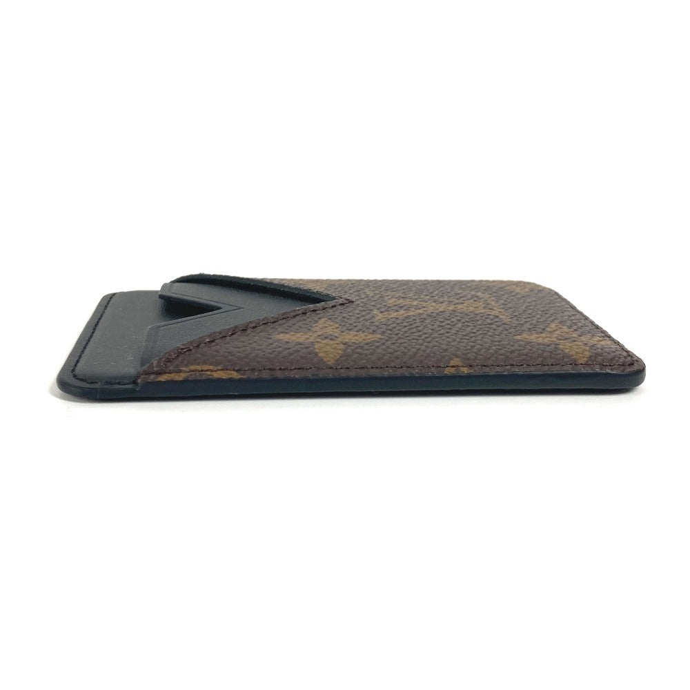 LOUIS VUITTON Card Case M13185 Monogram macacer canvas Brown Monogram macacer Porto Cult Magnet unisex(Unisex)