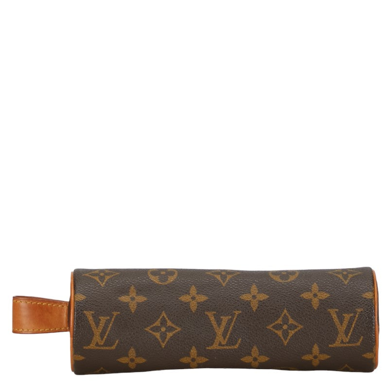Louis Vuitton Monogram Tours Long Porterait Pencase M47630 Brown PVC Leather Louis Vuitton