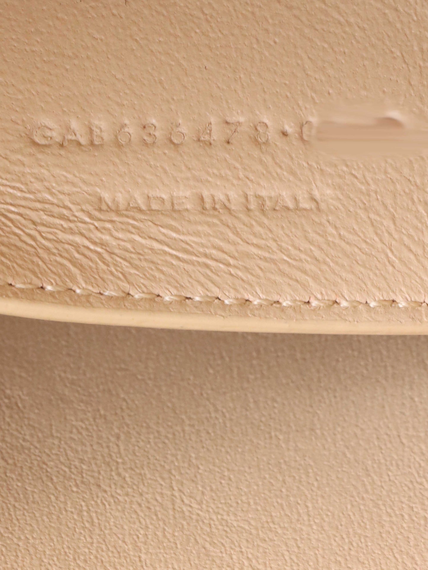 Saint Laurent Beige Manhattan Zip Chain Bag.