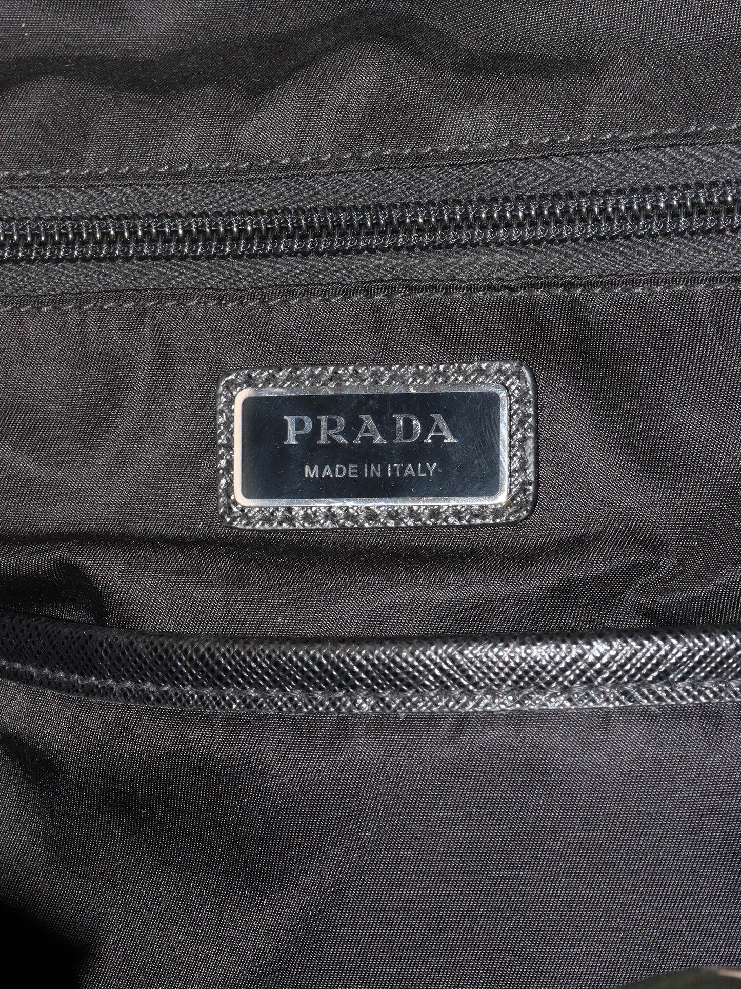 Prada Green Nylon Buckled Backpack.