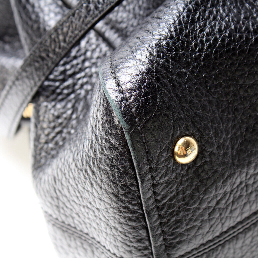 Fendi Black Leather Two Way Bag