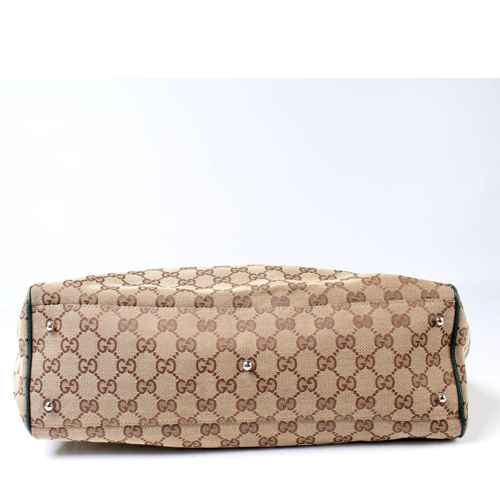 Gucci 145758 GG Canvas Medium Tote Bag