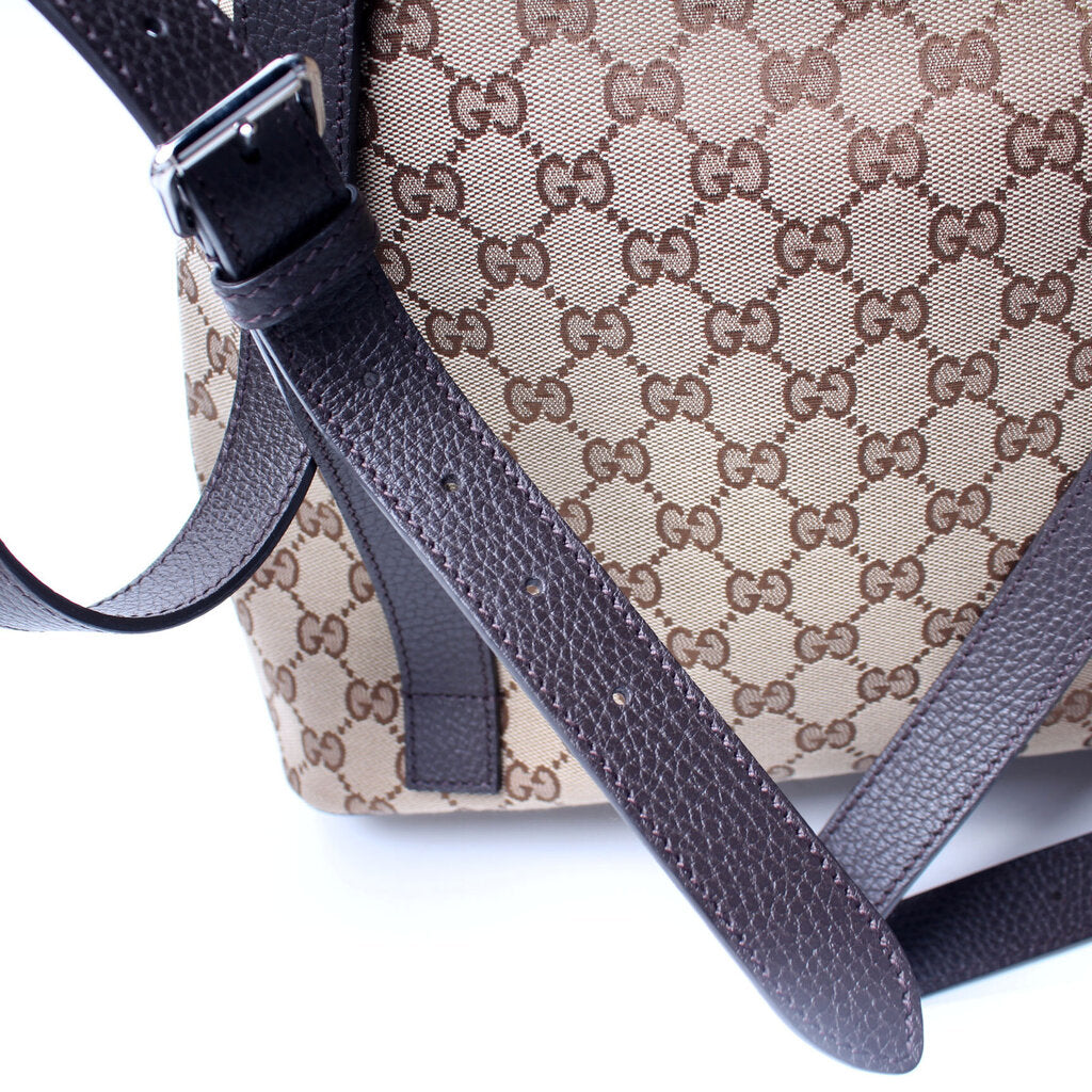 Gucci 449175 GG Canvas Drawstring Backpack Bag