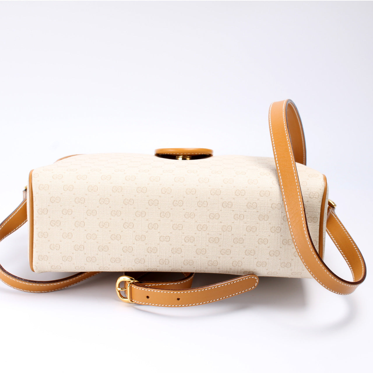 Gucci 001.56.0944 Vintage Micro GG Canvas Web Bag