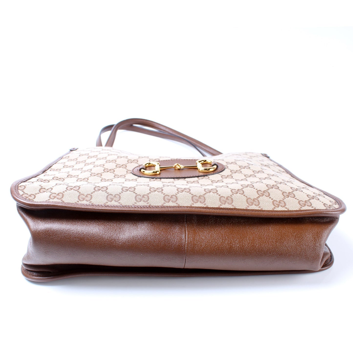 Gucci 623694 1955 GG Canvas Horsebit Tote Bag