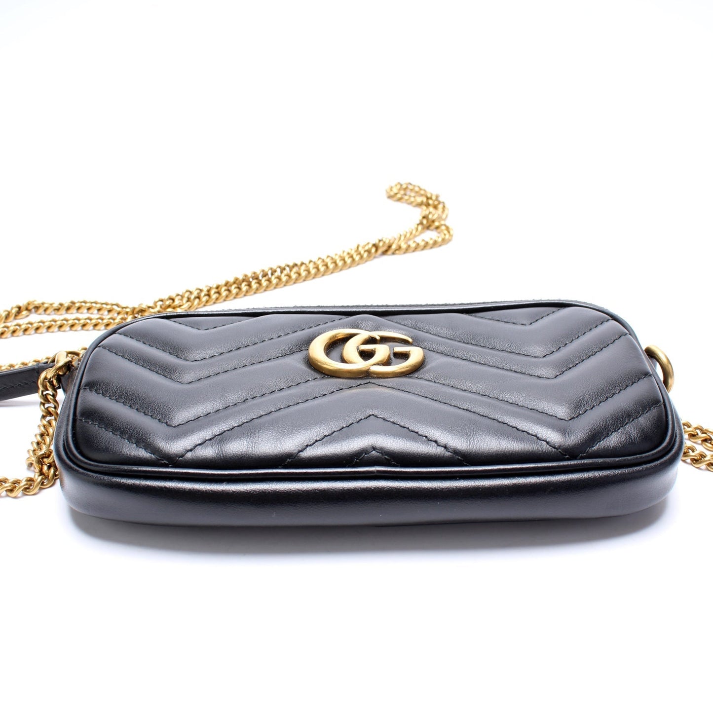 Gucci 598596 GG Marmont Min Chain Crossbody Bag