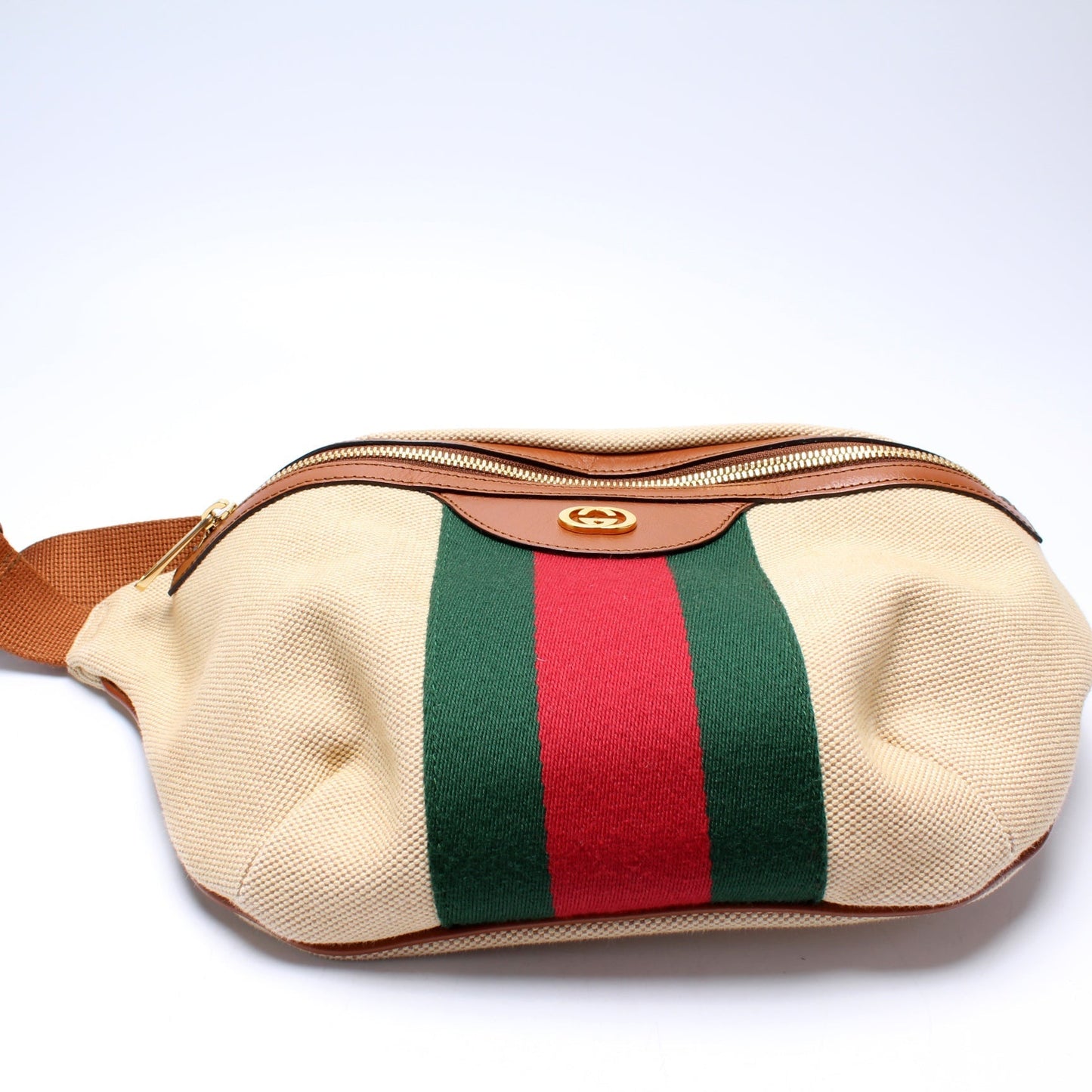 Gucci 575082 Vintage Canvas Web Belt Bag