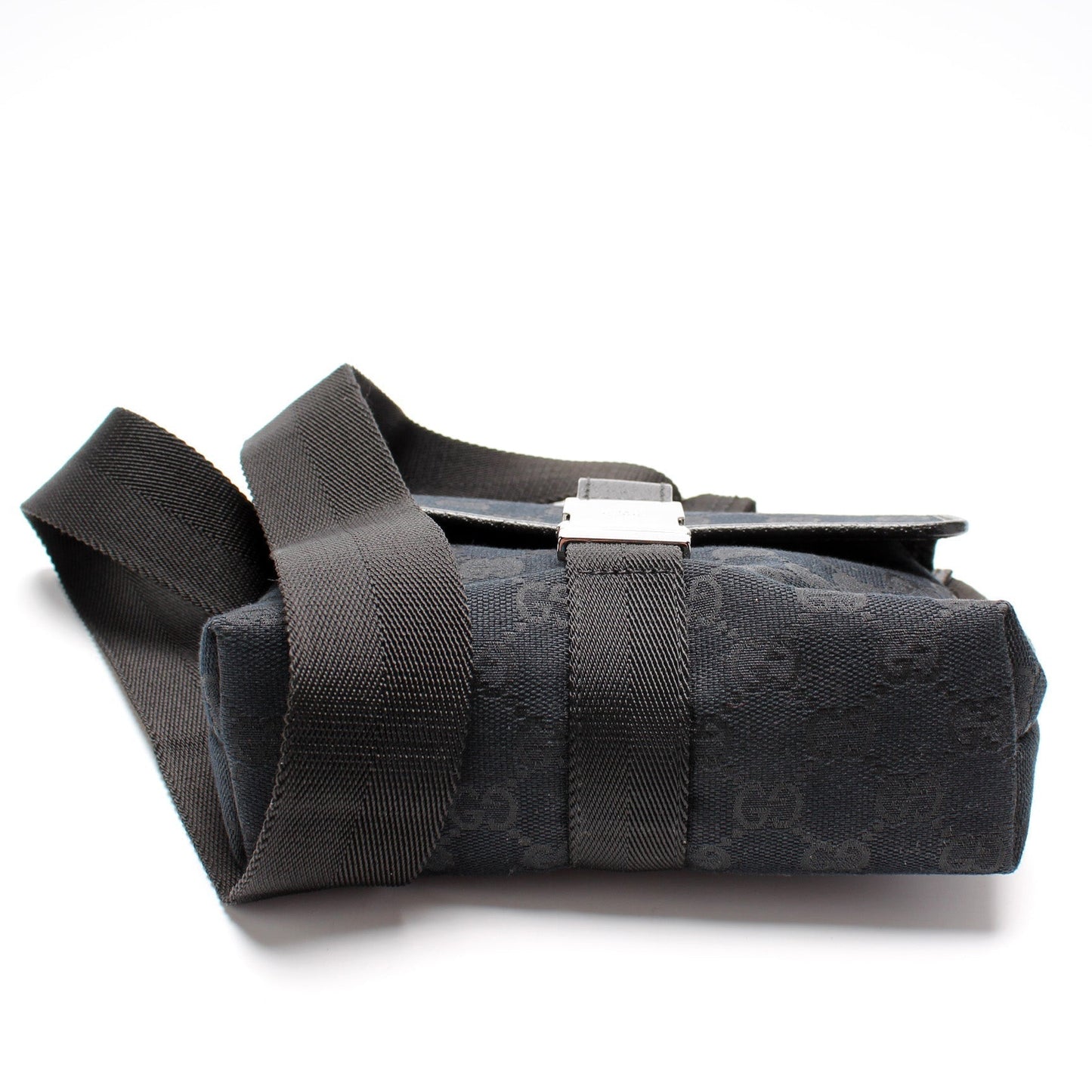Gucci 131236 GG Canvas Small Buckle Belt Bag