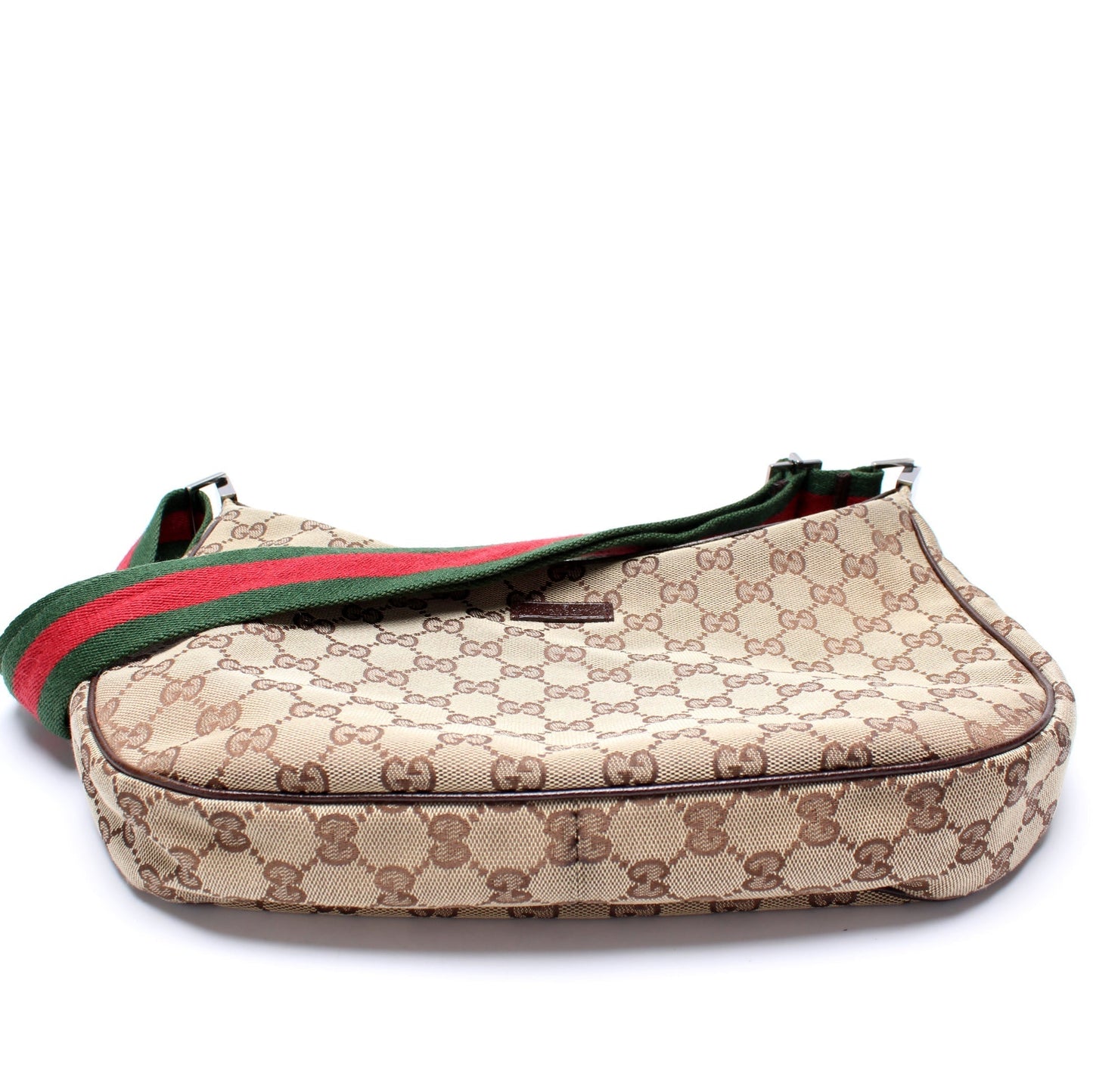 Gucci 122790 Shelly Web Crossbody GG Canvas Bag