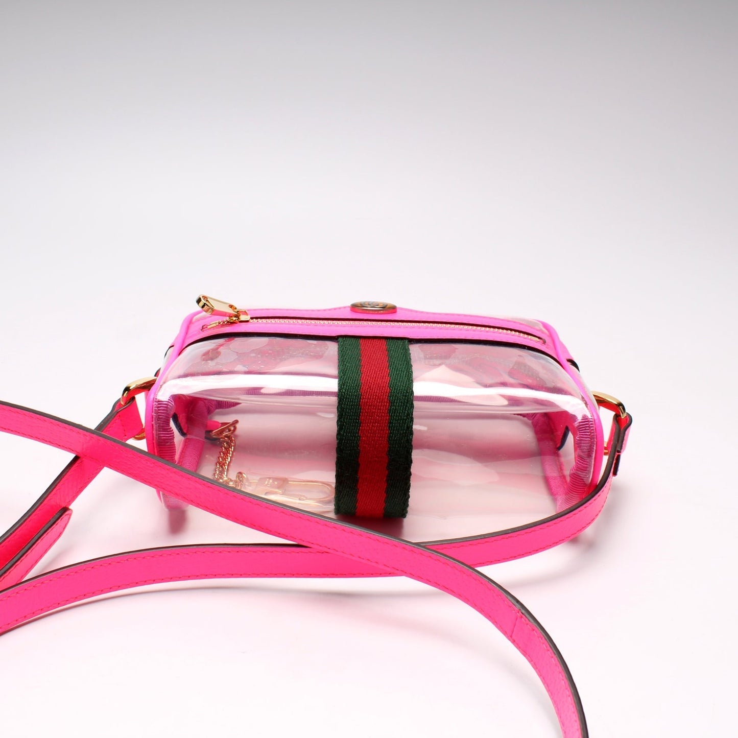 Gucci 517350 GG Transparent Mini Ophidia Bag
