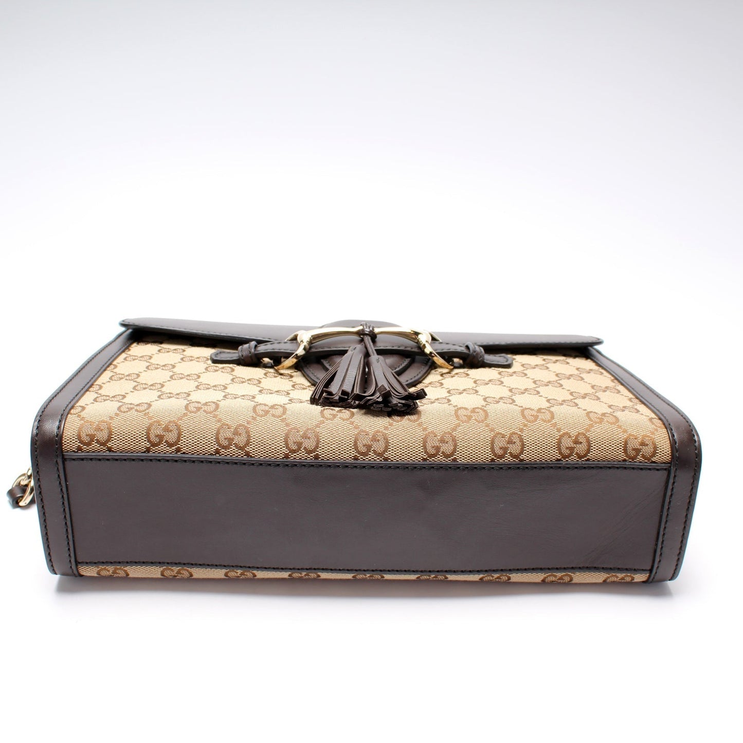 Gucci Leather Canvas Shoulder Bag