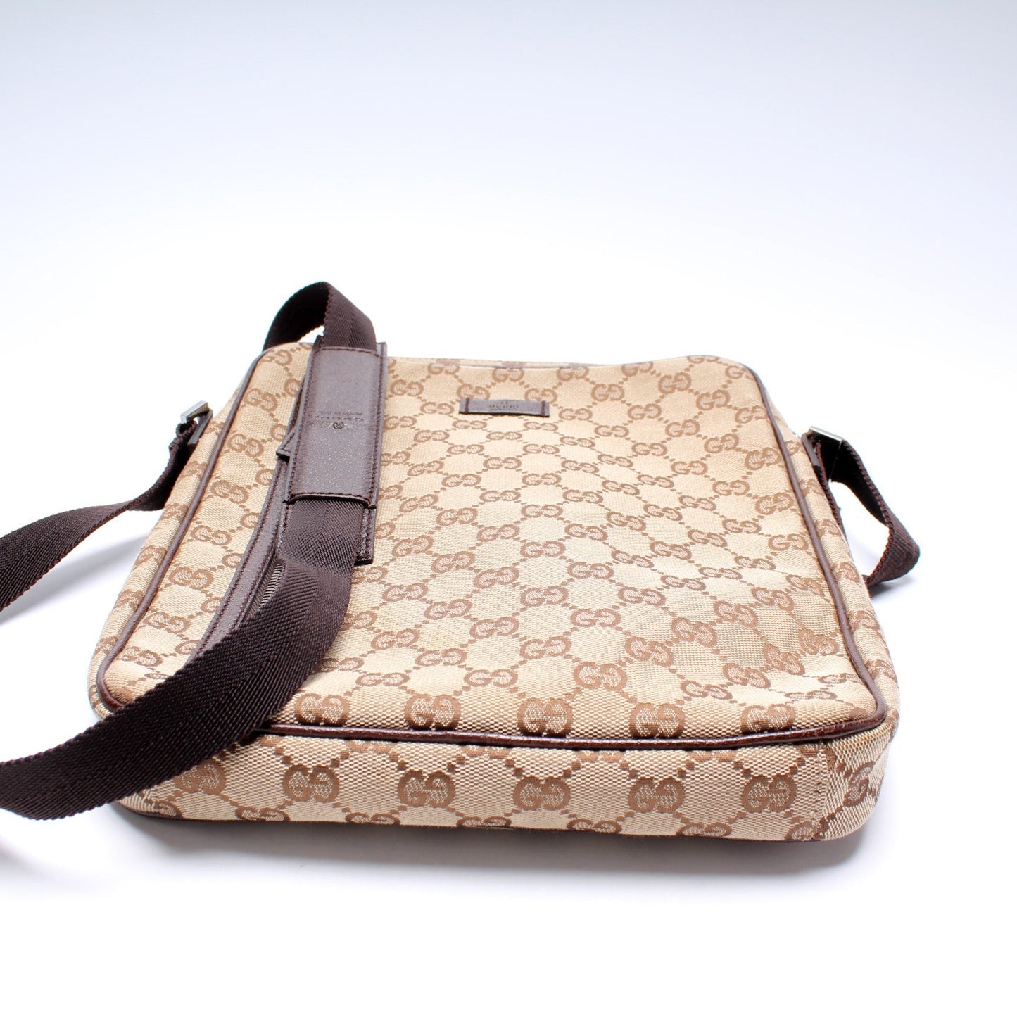 Gucci 122760 GG Canvas Crossbody Bag