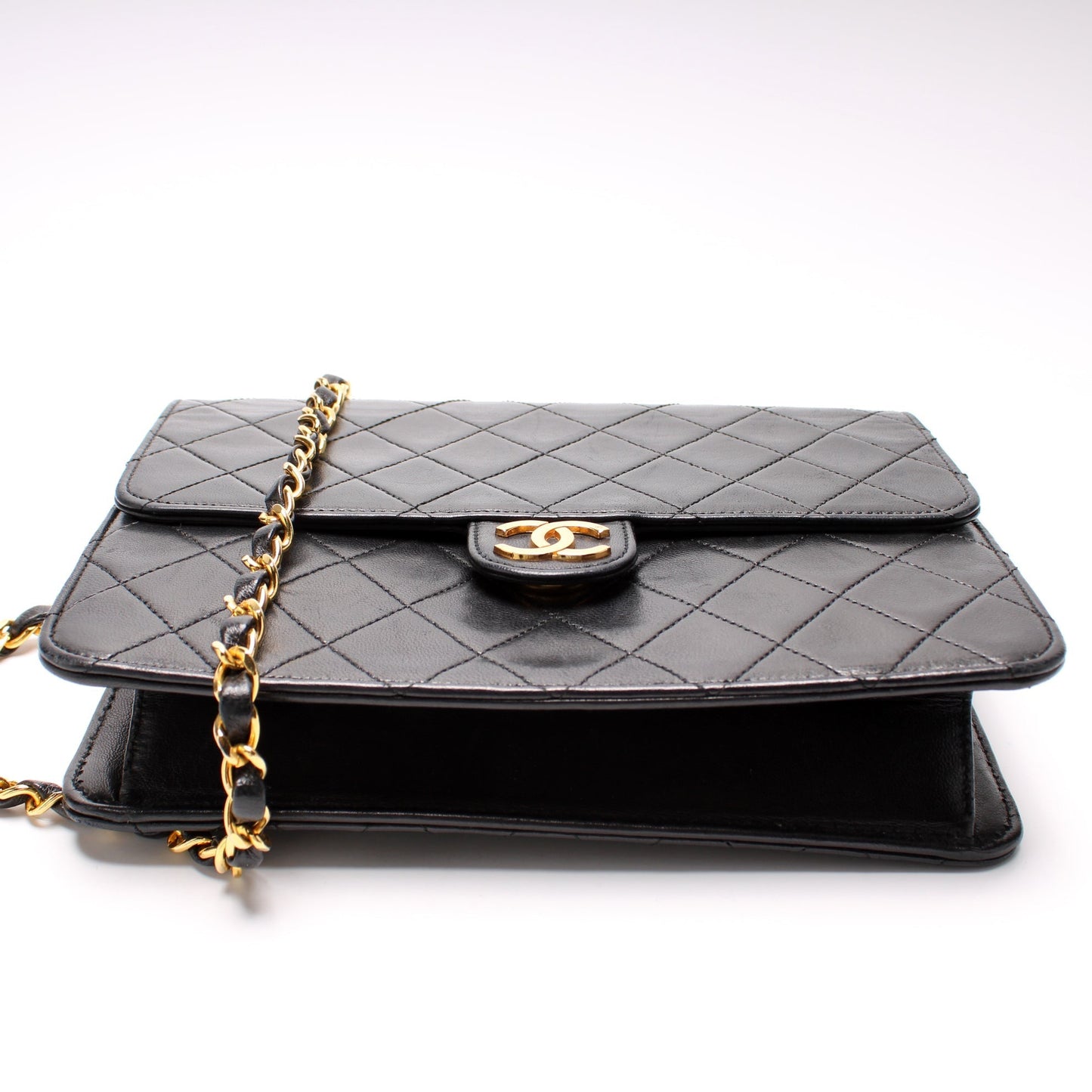 Chanel CC Snap Lock Single Flap Shoulder Bag