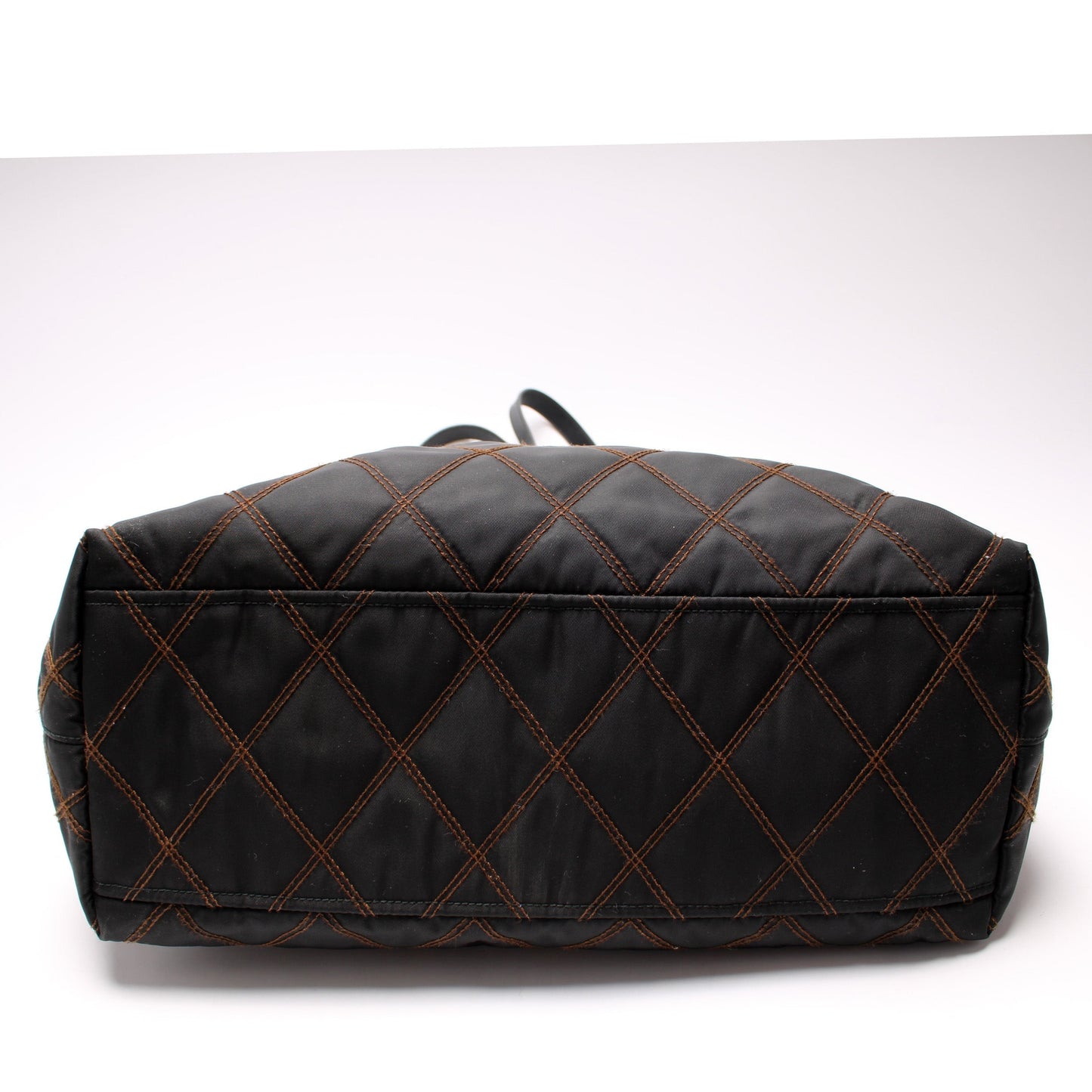 Prada Stitched Nylon Tote Bag