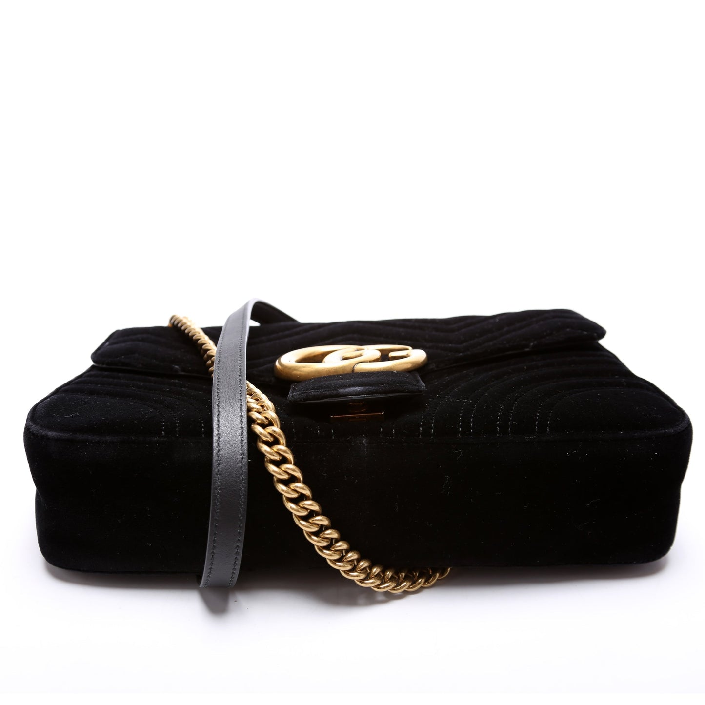 Gucci 443496 Marmont Velvet Shoulder Medium Bag