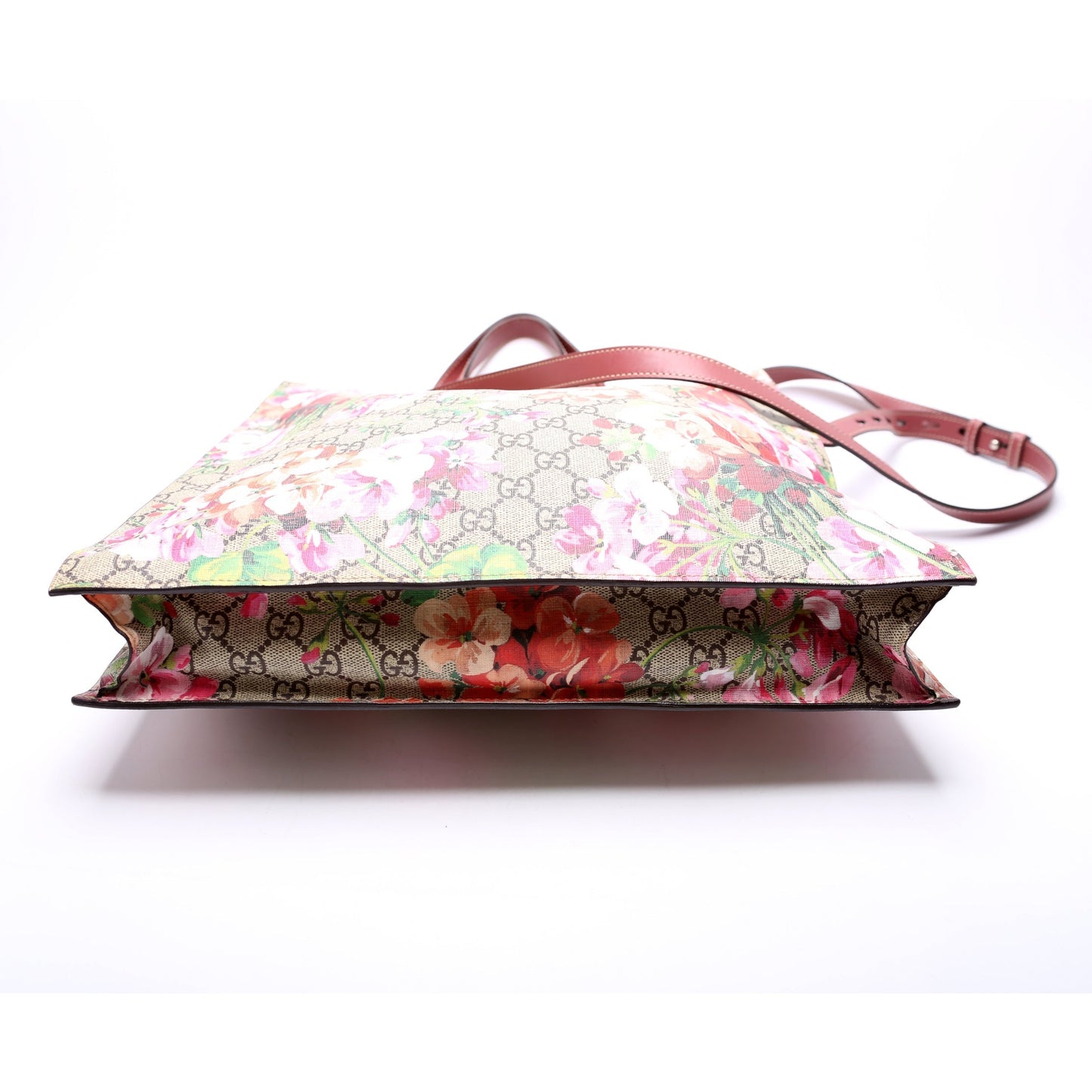 Gucci 450950 Soft GG Supreme Blooms Vertical Tote Bag