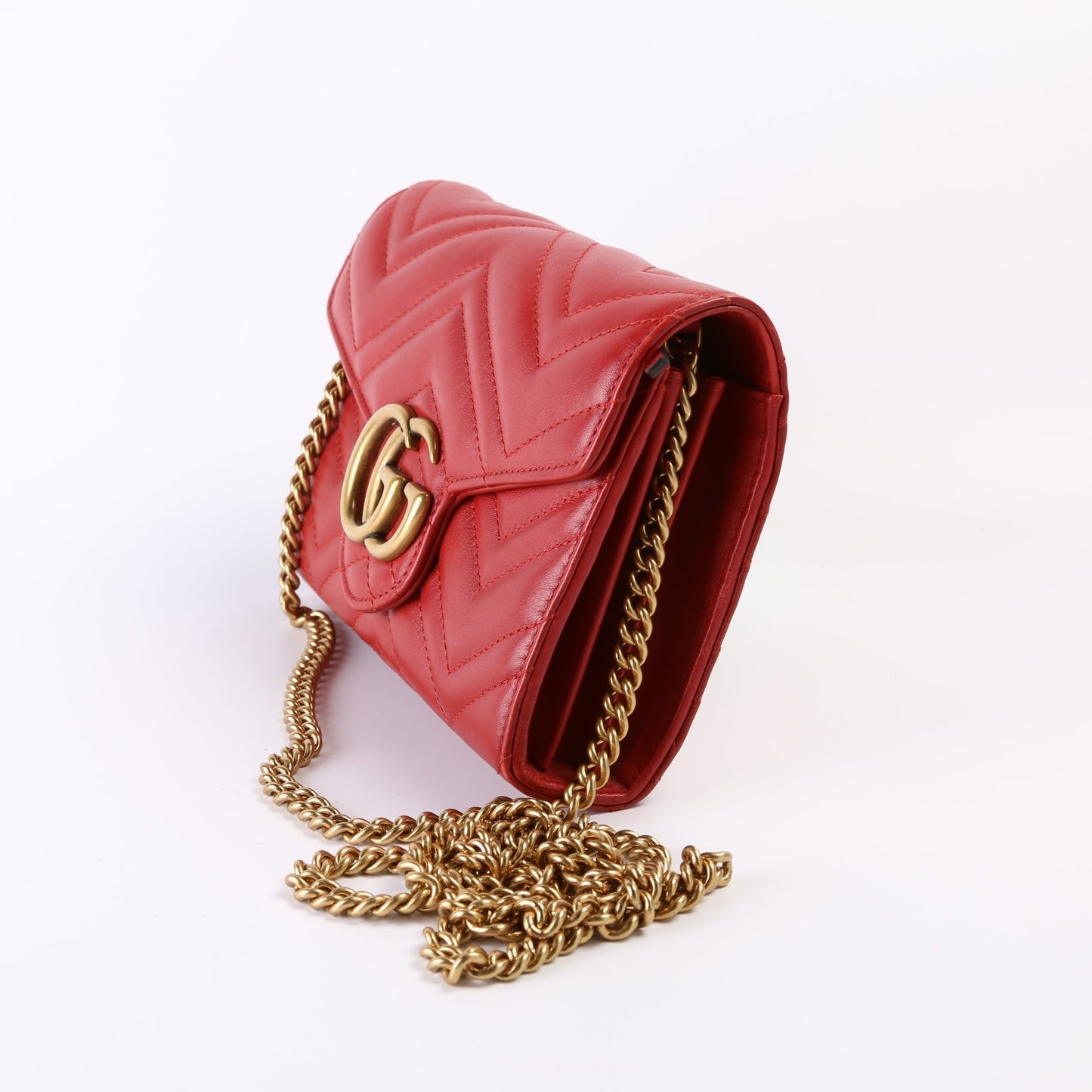 Gucci 474575 Marmont Chain Wallet Bag