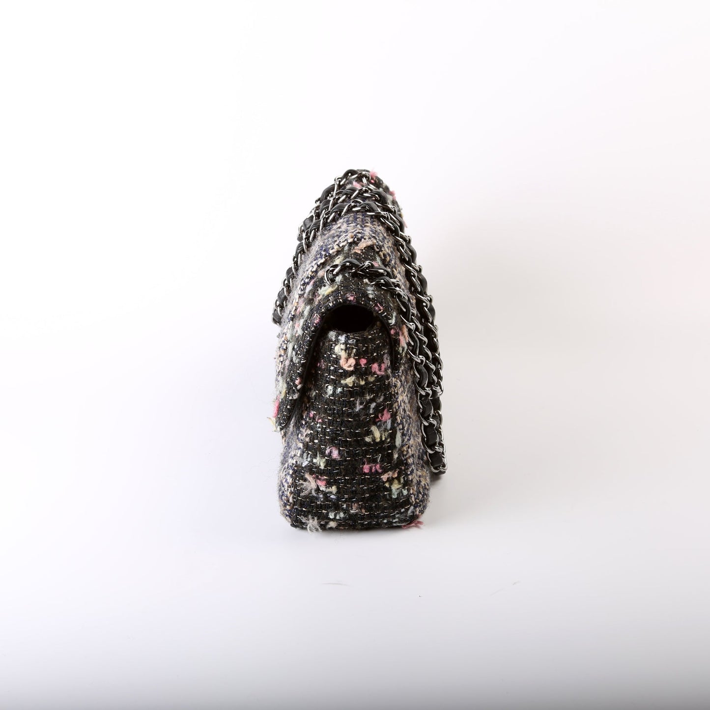 Chanel CC Single Flap Tweed 9M Bag