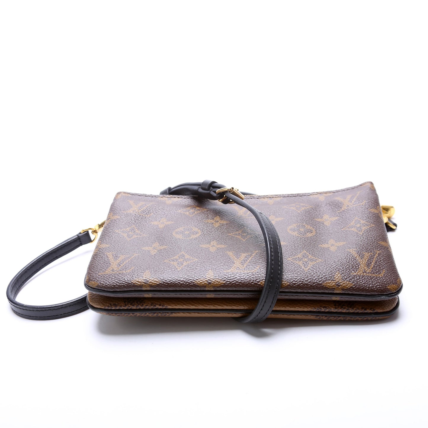 Louis Vuitton Doube Zip Pochette Giant Reverse Monogram