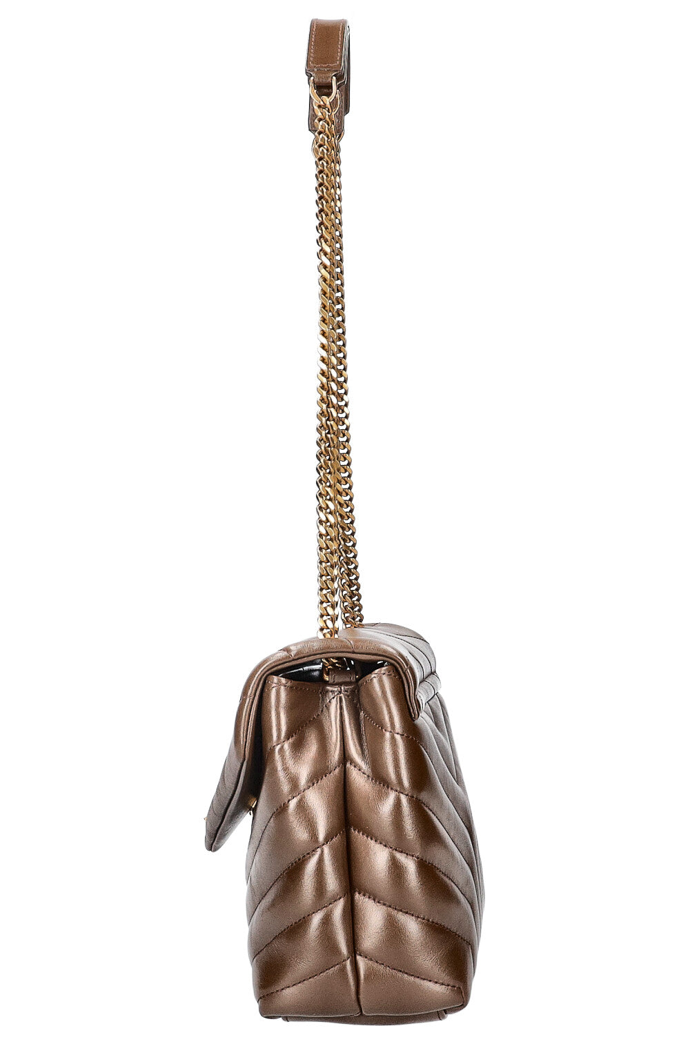 SAINT LAURENT Small Loulou Bag Brown