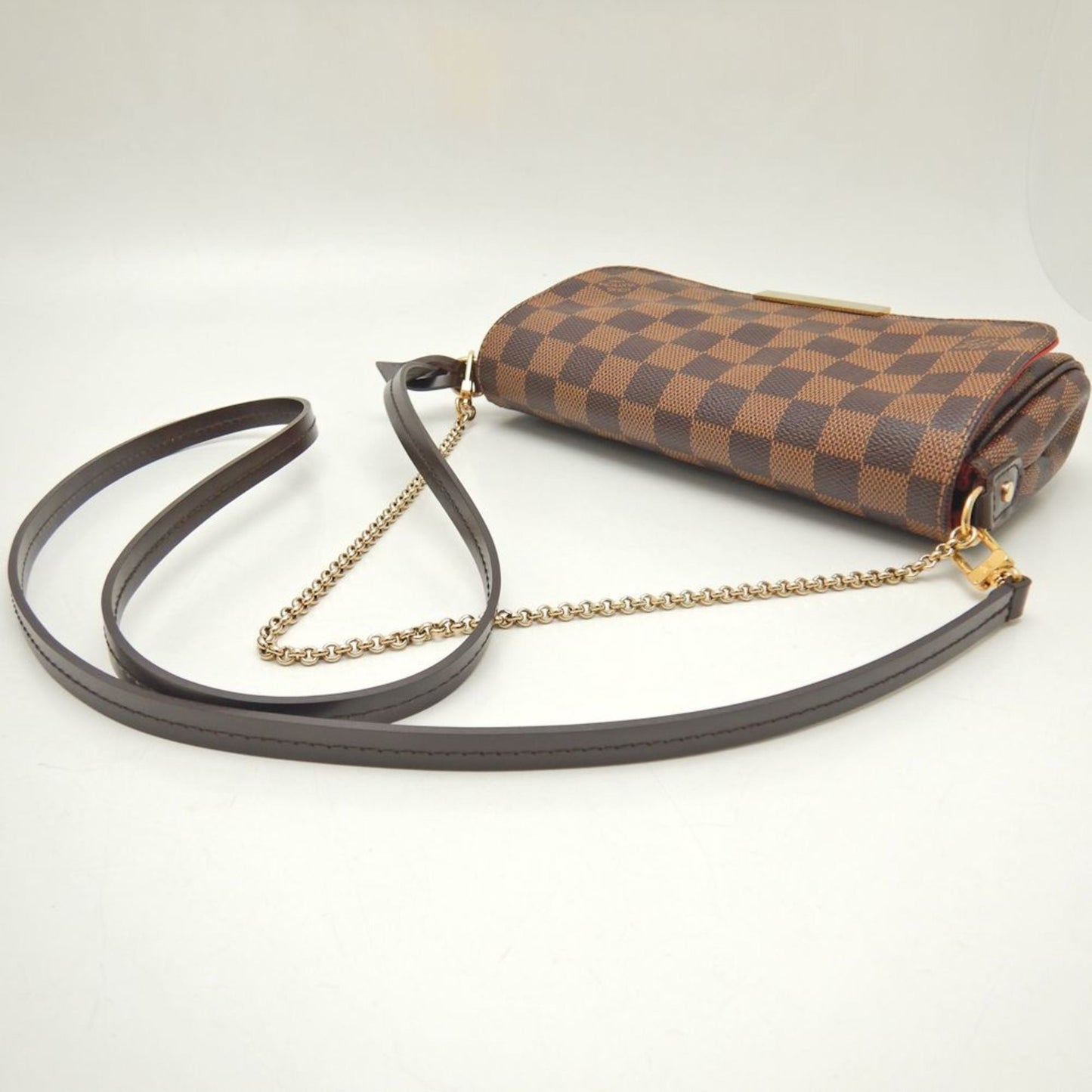 Louis Vuitton Damier Damier Canvas Ebene Pvc Shoulder Bag