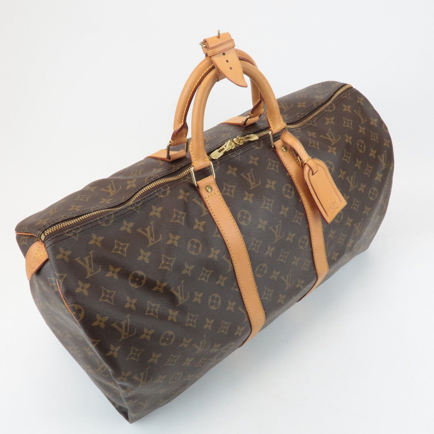 Louis Vuitton Monogram Keep All 55 Boston Bag Travel Bag M41424
