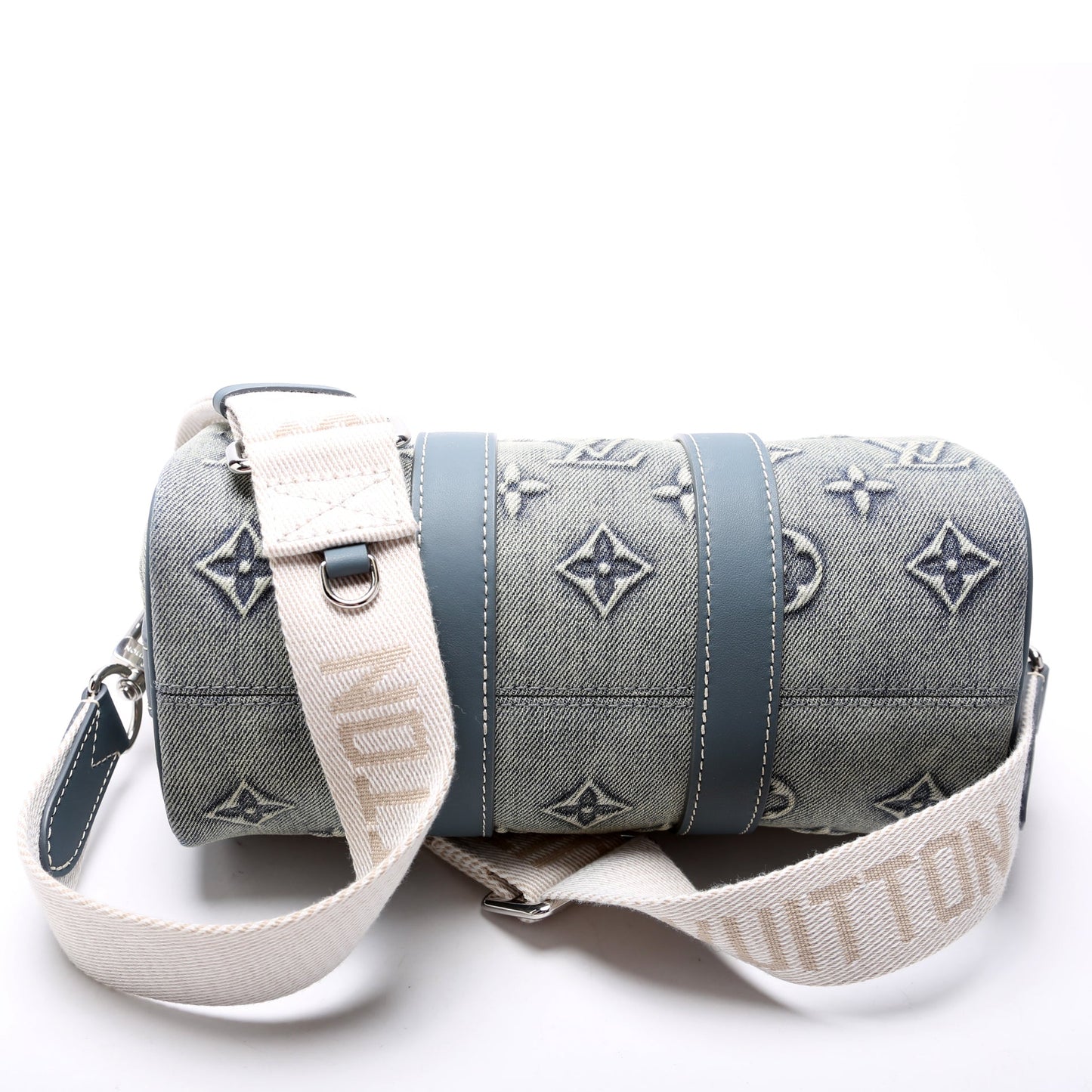Louis Vuitton Keepall 25 W/Strap Denim Monogram