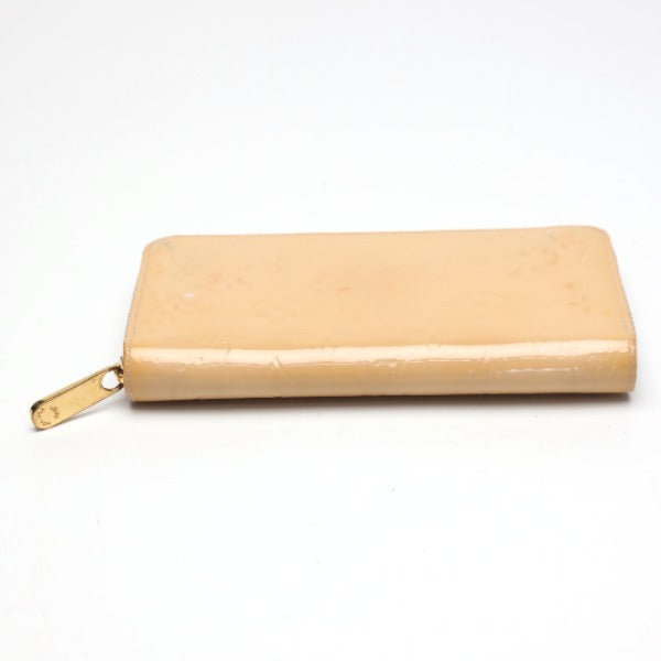 LOUIS VUITTON Long Wallet Purse M90076 Monogram Vernis Rose Angelique Zip Around Vernis Zippy wallet Women