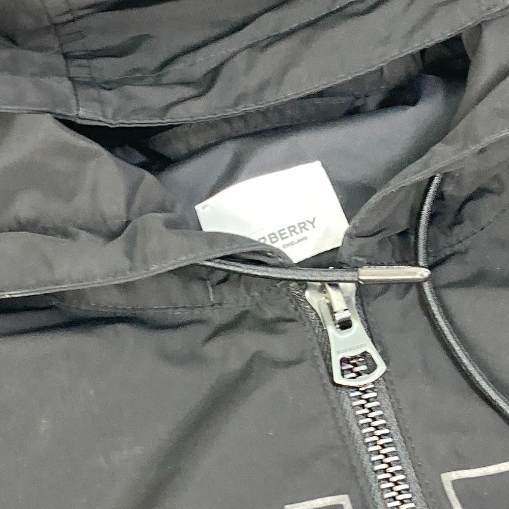 BURBERRY Jacket Nylon black Outer Apparel Long Sleeve Tops Check Inside hoodie logo mens ‚k