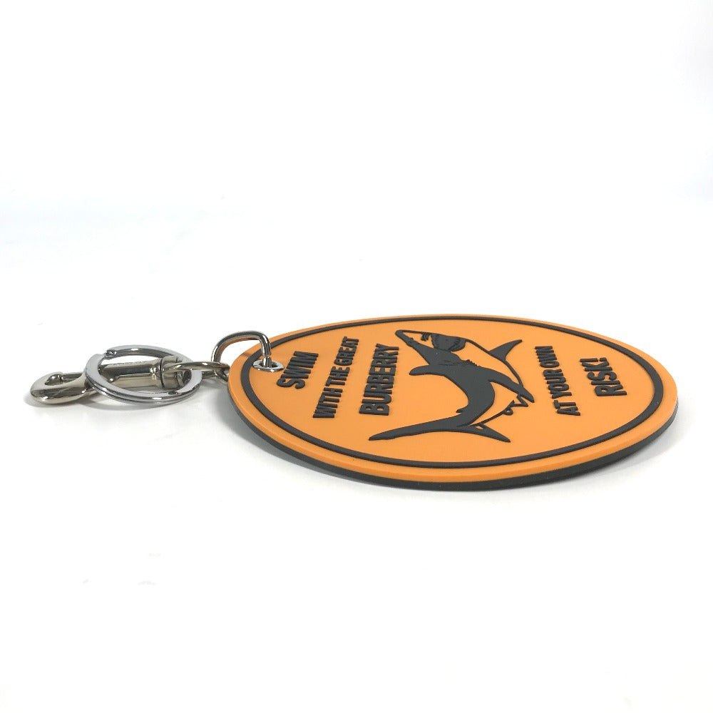 BURBERRY key ring rubber Orange logo shark Women