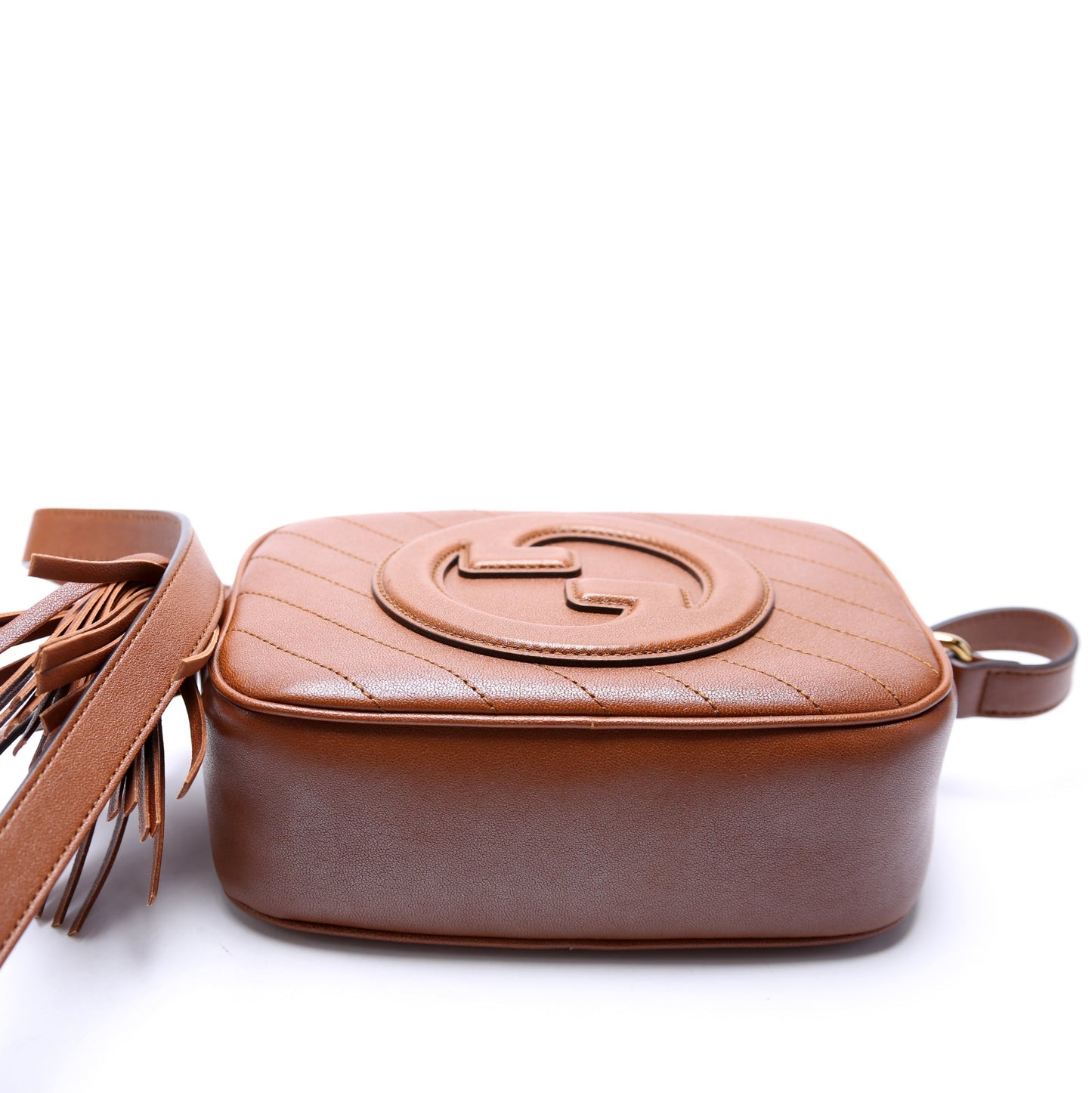 Gucci 742360 Blondie Leather Small Shoulder Brown Bag
