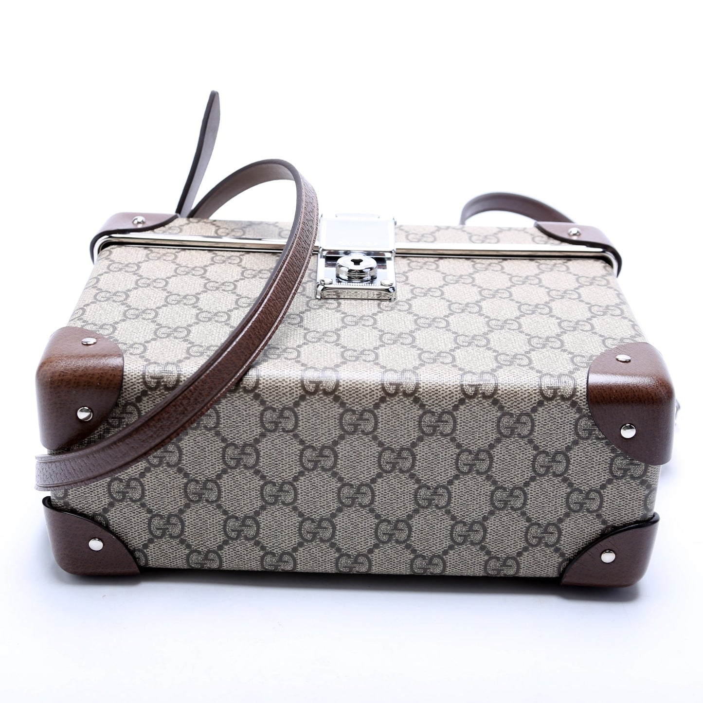 Gucci 588351 Globe Trotter Vanity Brown Bag