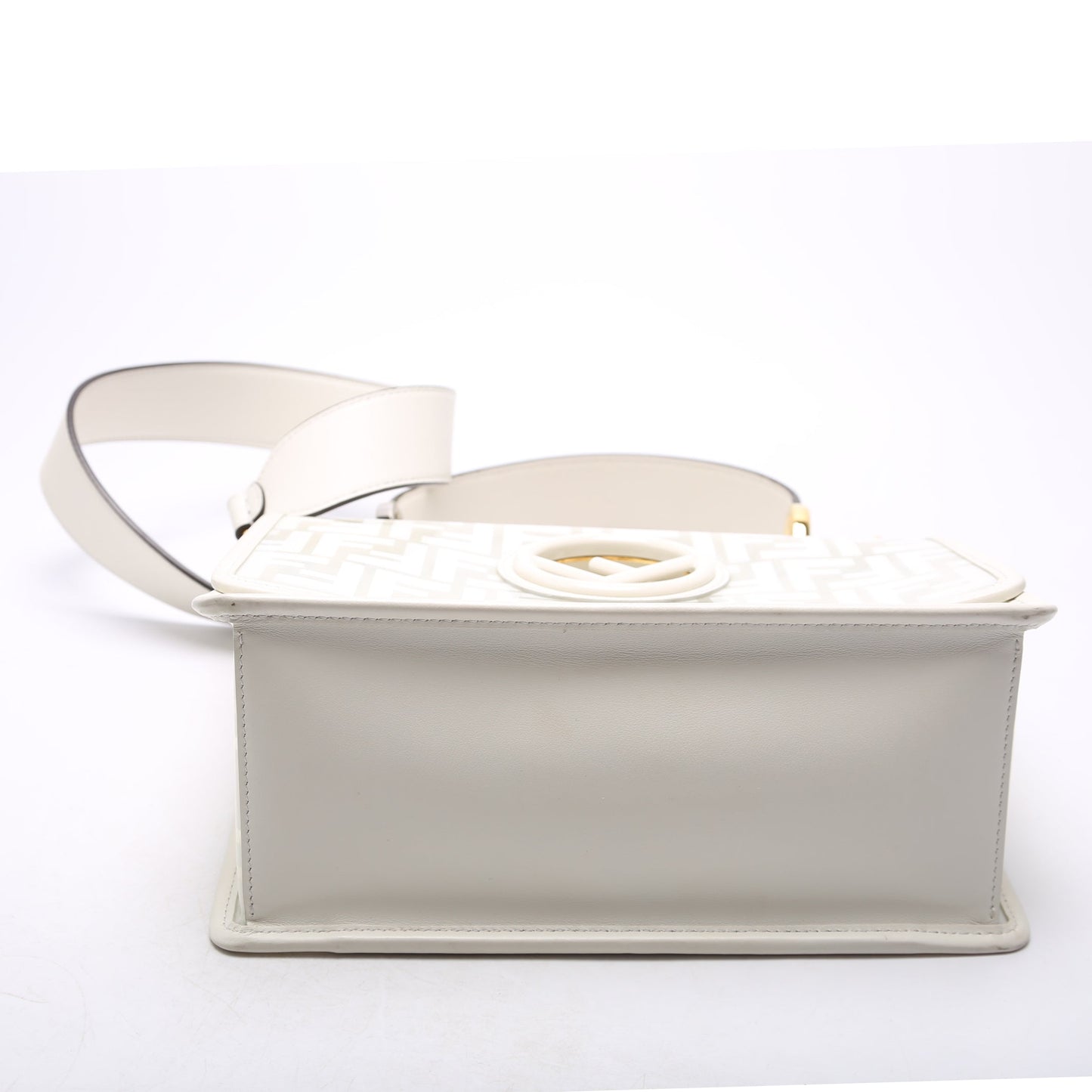 Fendi 8BT284 TPU FF F Is Kan I White Bag