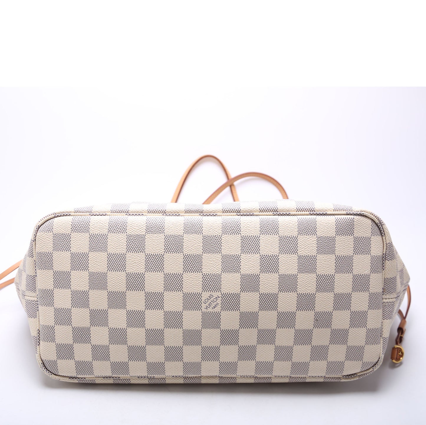 Louis Vuitton Neverfull W/Wallet MM Damier Azur Pink