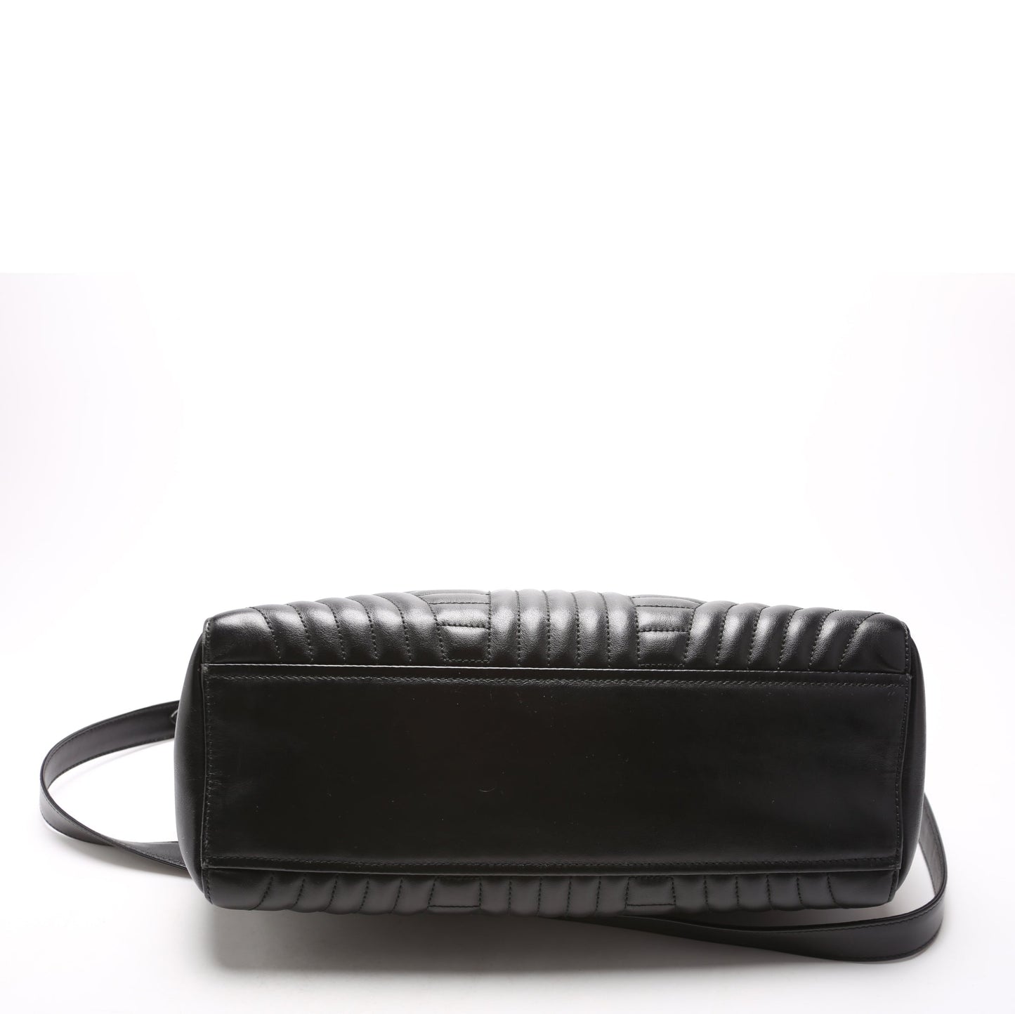Prada Quilted Calfskin Diagramme Tote 1BA195 Black Bag