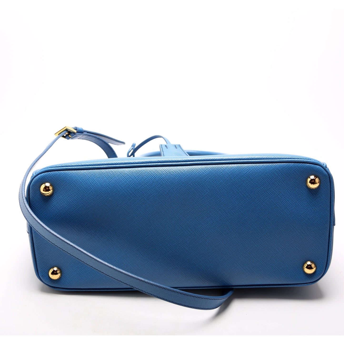 Prada Saffiano Galleria Small Blue Bag