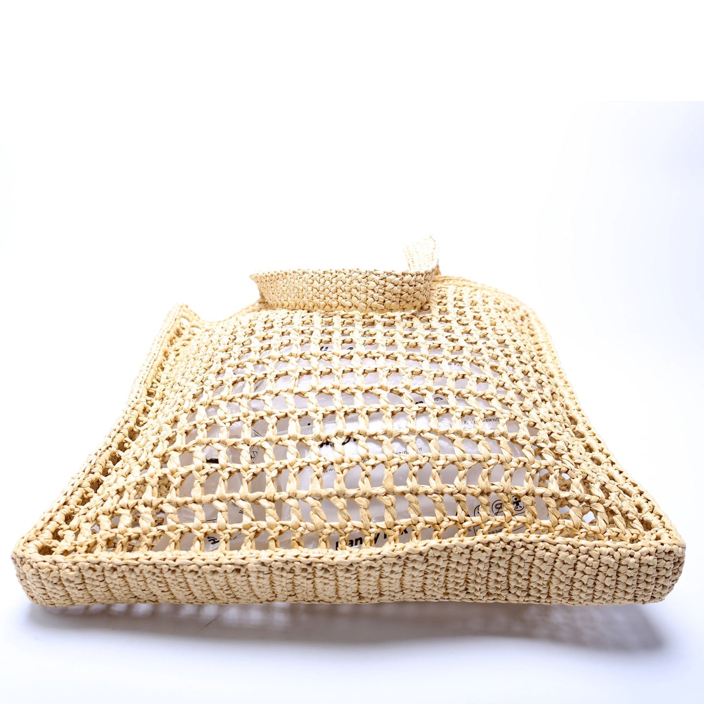 Prada Raffia Crochet Tote Bag