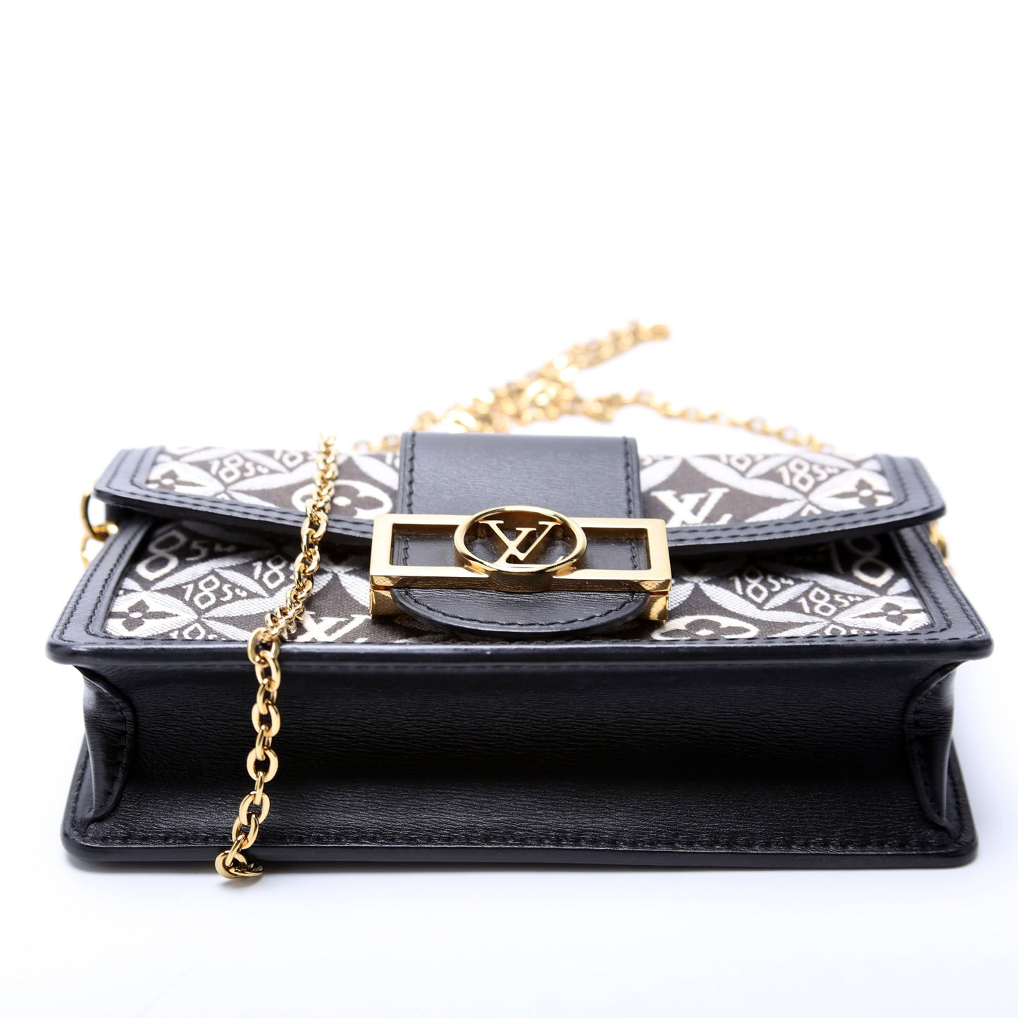 Louis Vuitton Dauphine Chain Wallet Since 1854 Jacquard Black