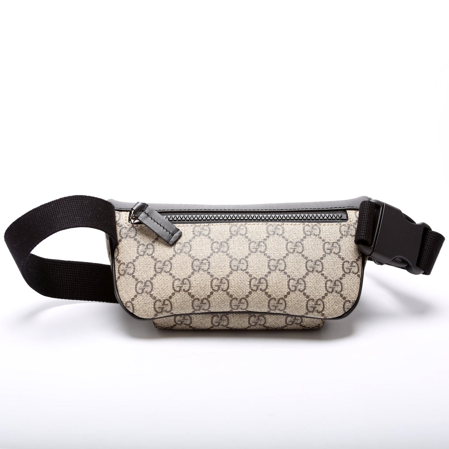 Gucci 450946 GG Supreme Belt Black/Beige Bag