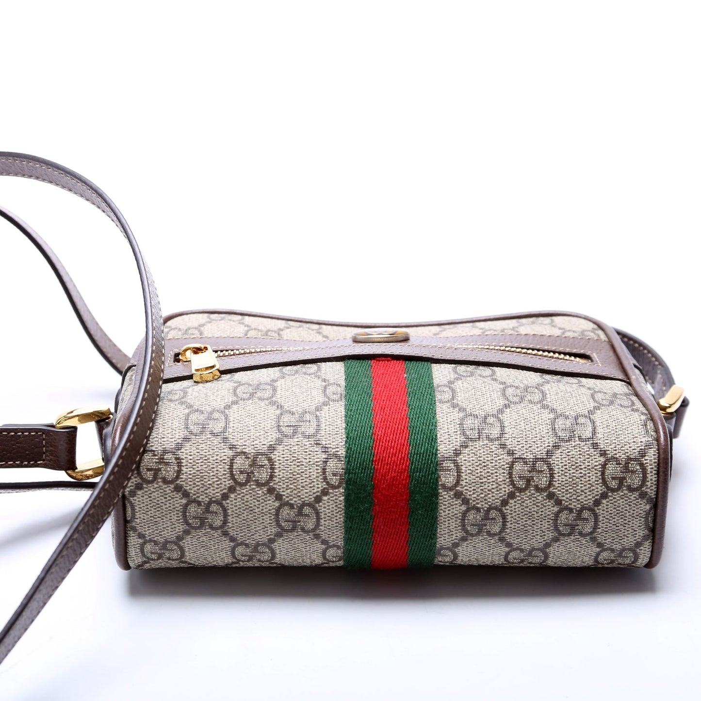 Gucci 517080 Ophidia Small Shoulder Brown Bag