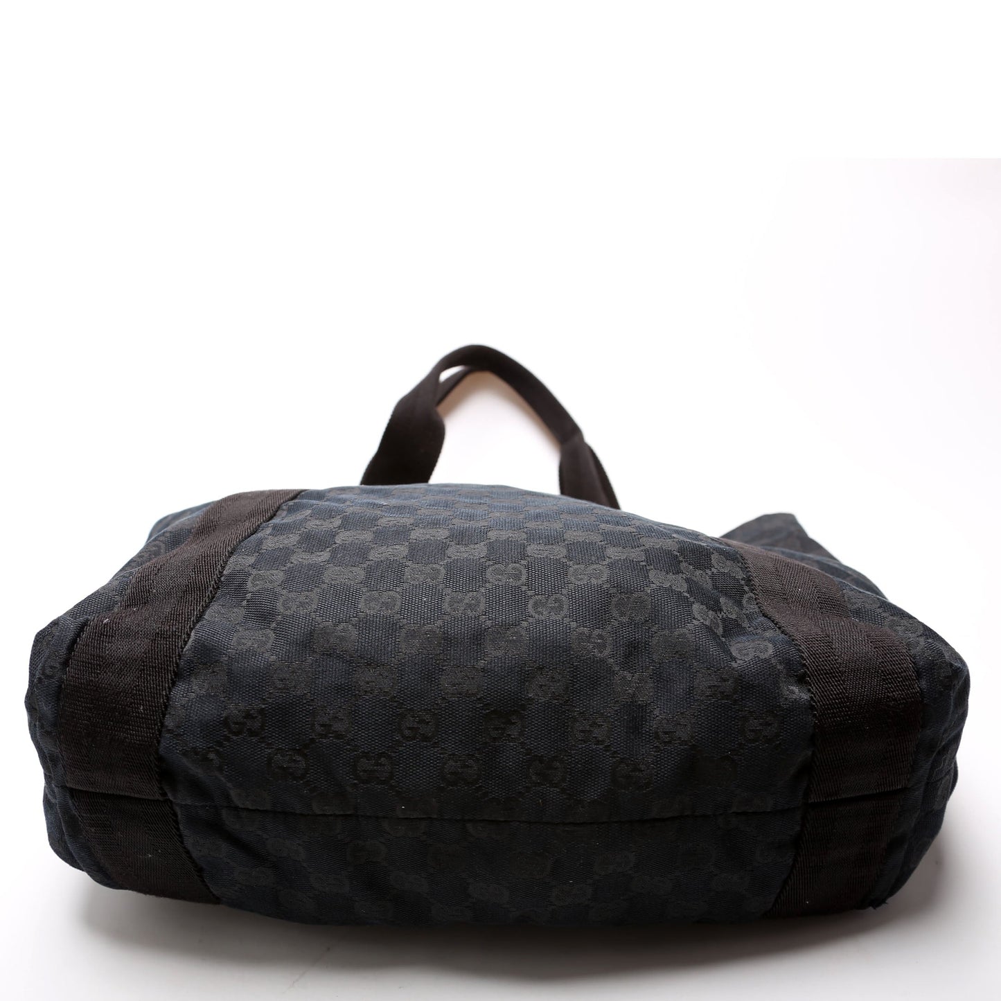 Gucci 189669 GG Canvas Tote Black Bag