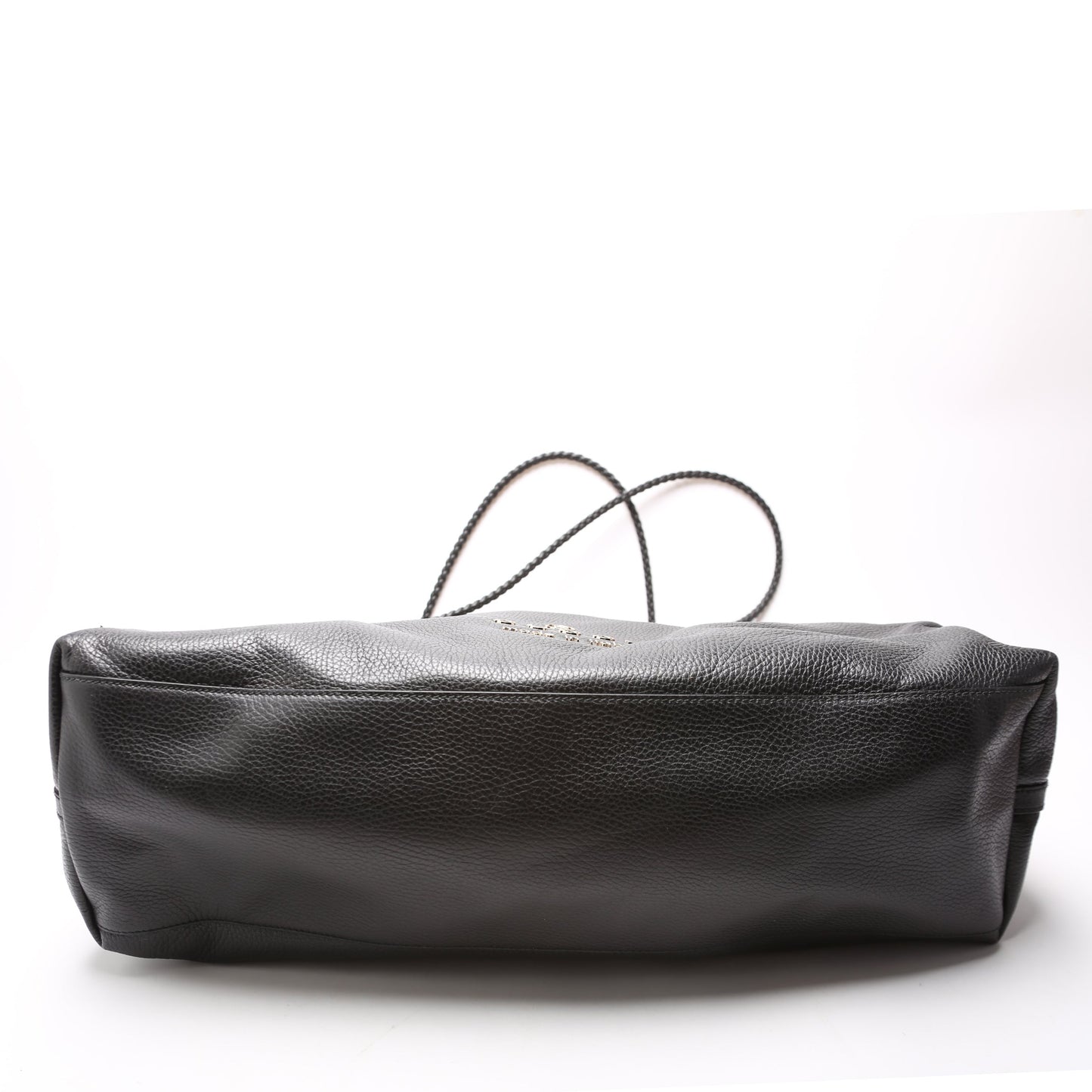 Gucci 419690 Gifford Braided Strap Tote Black Bag