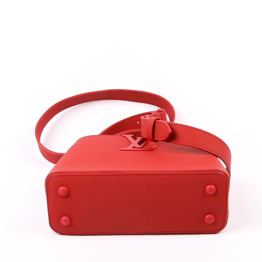 Louis Vuitton Capucines Mini Taurillon Monochrome Red