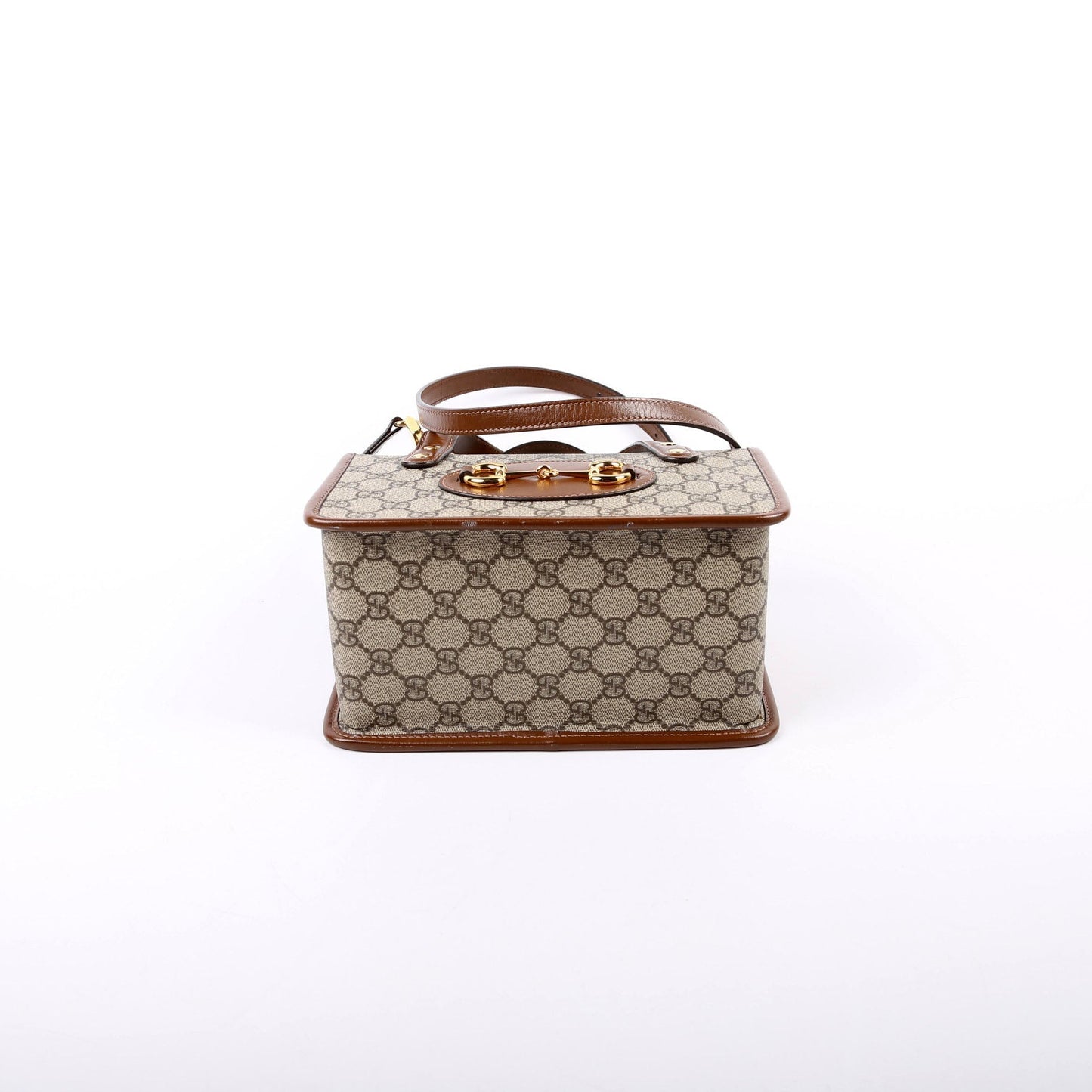 Gucci 645453 GG Supreme 1955 Horsebit Mini Top Handle Bag
